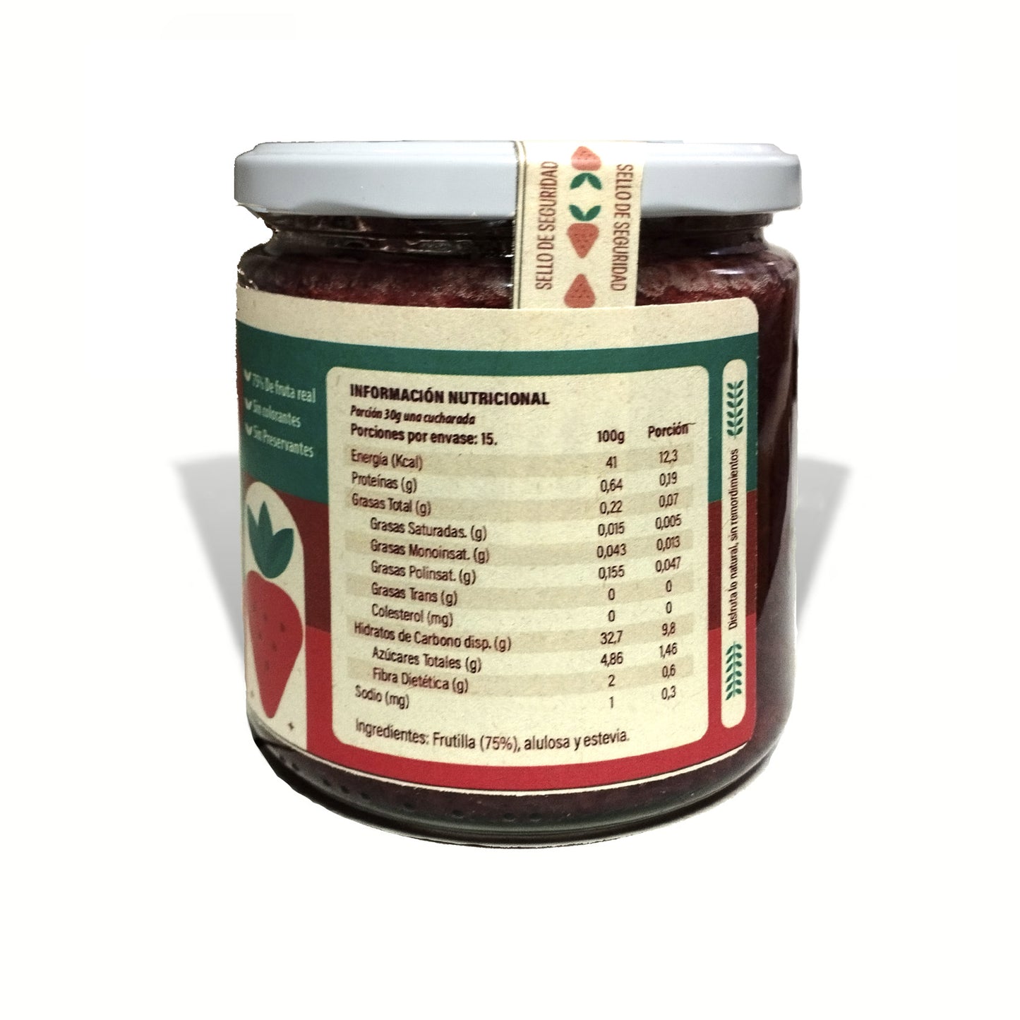 Mermelada de frutilla con alulosa