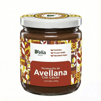 Mantequilla de avellana con cacao y alulosa