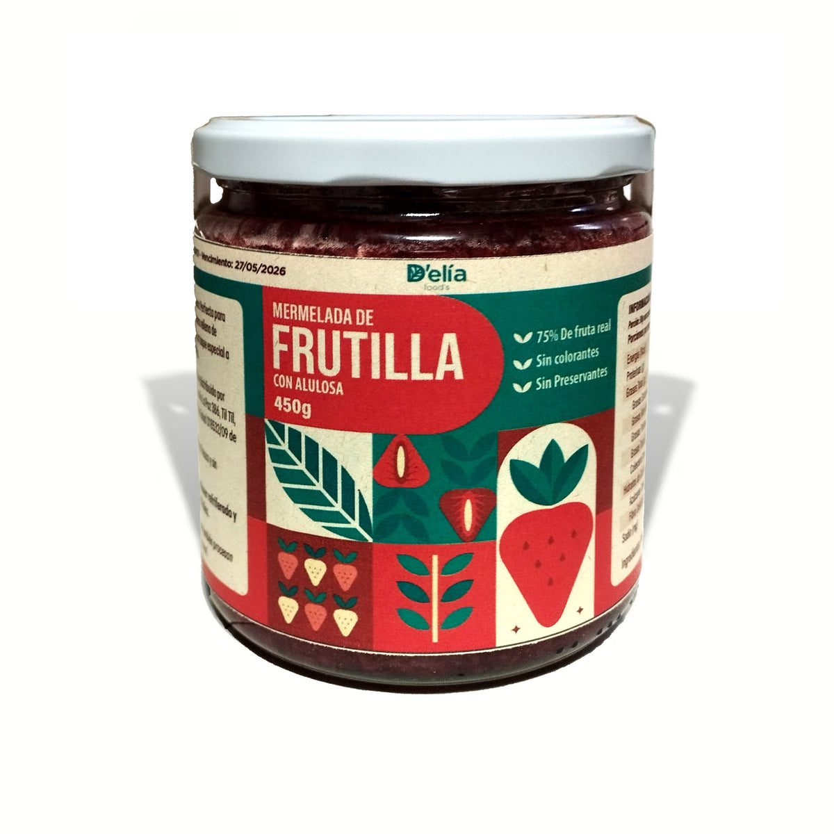 Mermelada de frutilla con alulosa - 250g